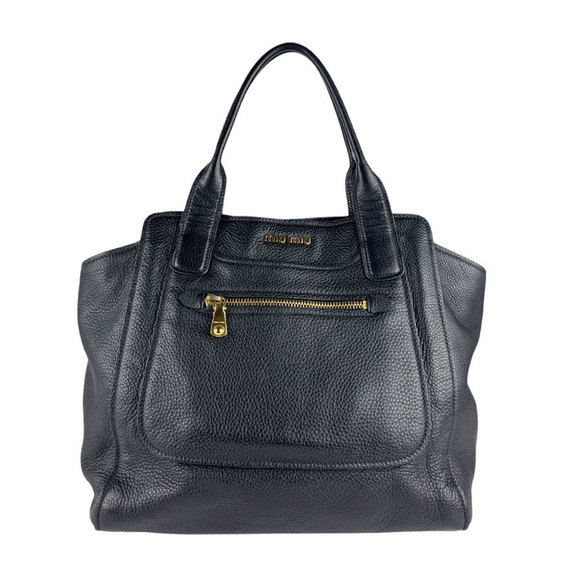 Miu Miu Black handbag leather - Picture 1 of 5